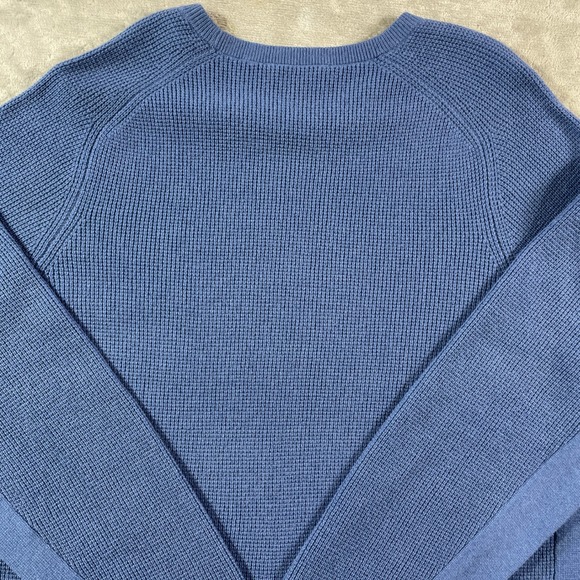 Rhone Walden Waffle Sweater Mens XXL Blue Wool Cashmere Soft Preppy Casual - Picture 7 of 11